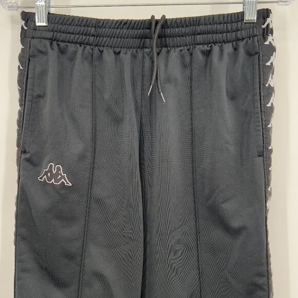 Kappa Black Logo Tape Track Pants Unisex - Picture 2 of 10